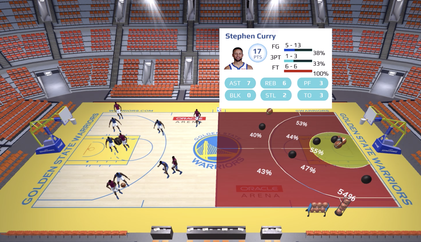 The Quest for Omnioculars: Embedded Visualization for Augmenting Basketball Game Viewing Experiences